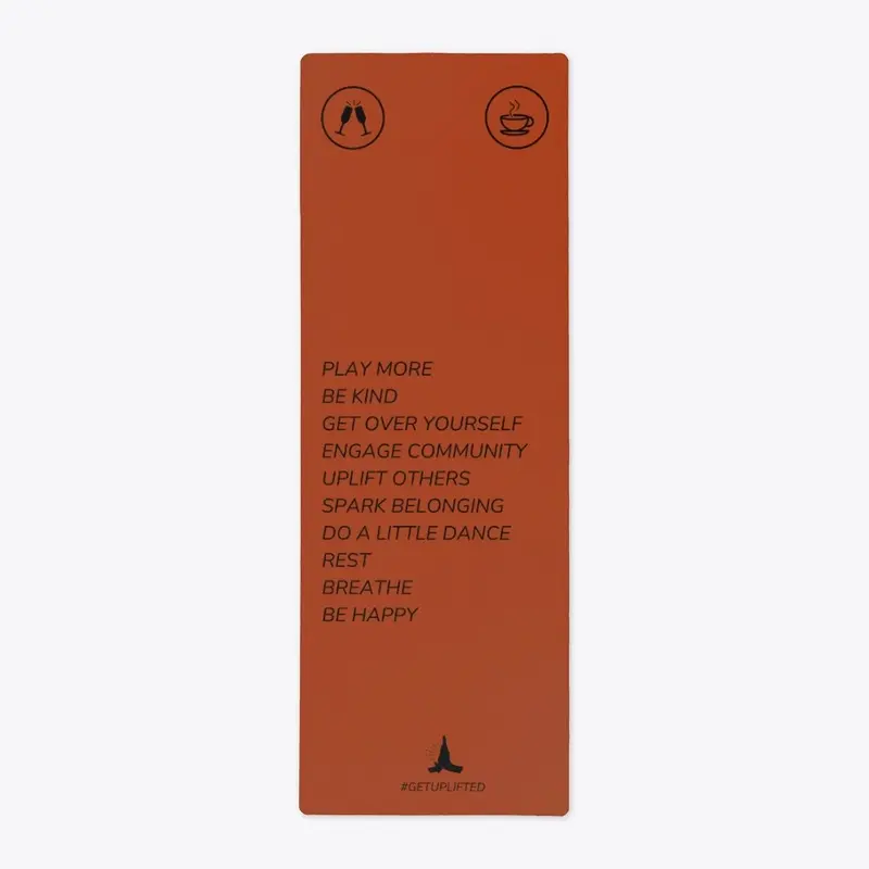 The Uplift Center™ Branded Mat - Orange